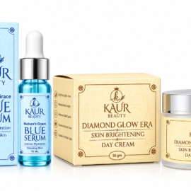 Kaur Beauty Nature’s Grace Blue Serum & Diamond Glow Era Day Cream Combo