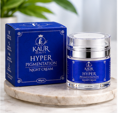 Kaur Beauty Hyper Pigmentation Night Cream – Helps Improve Appearance of Dark Spots & Uneven Skin Tone, Night Face Cream (40gm)